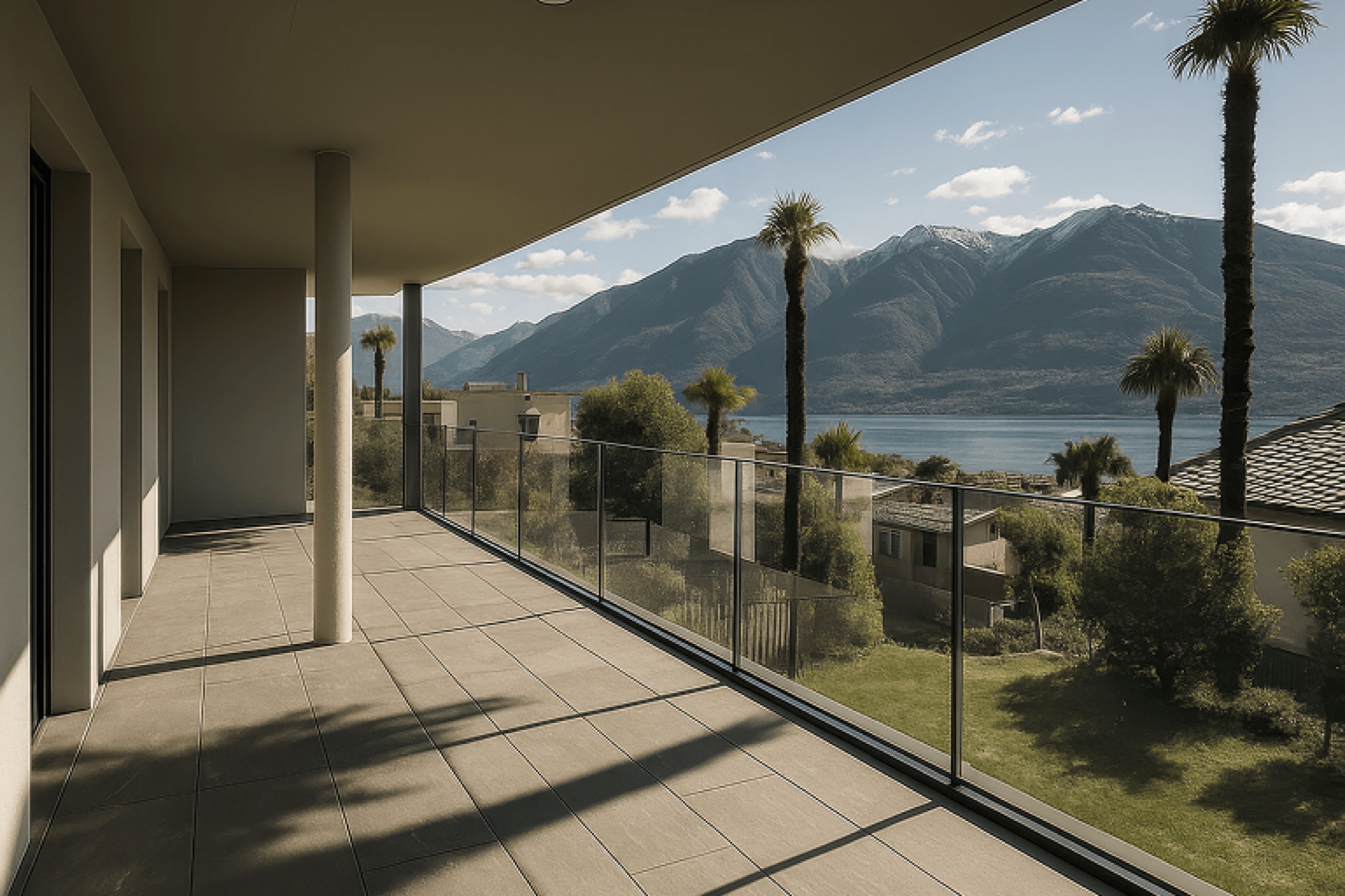 Le terrazze verso il lago
